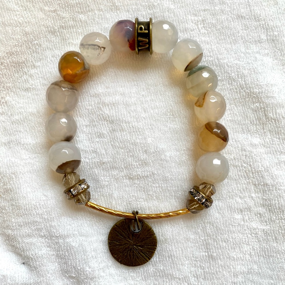 Whispering Prayer Bracelet with Be True to Yourself Coin